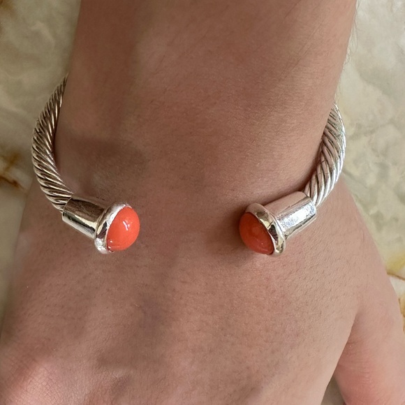 925 Sterling Silver Jewelry - 925 sterling Silver Coral Women's Bracelet
